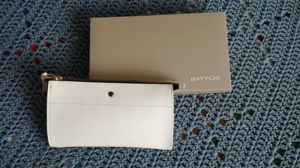 Batycki kosmetyczka skórzana