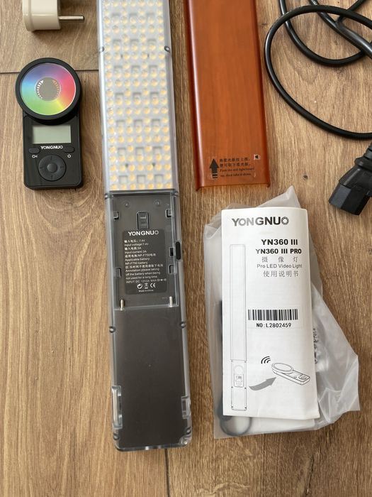 Yongnuo YN360 III RGB komplet nowy + statyw 2m