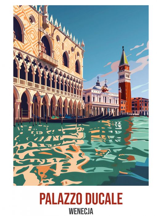 Plakat 30x40cm Palazzo Ducale
