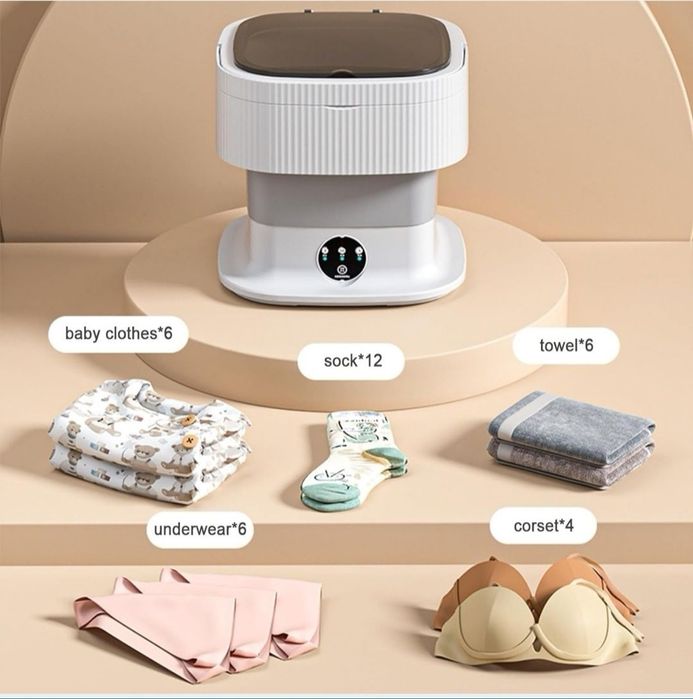 Przenośna  Pralka, 2 w 1 13L Duża Inteligentna Mini Pralka