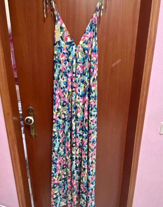 Vestido Maxi Verao Estampado • TU (novo)