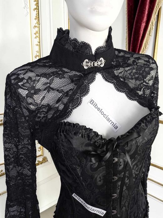 koronkowe bolerko eleganckie wieczorowe goth alternative lolita