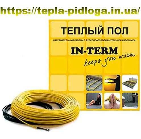 Нагрівальний кабель та мати In-term Тепла підлога електрична+подарунок