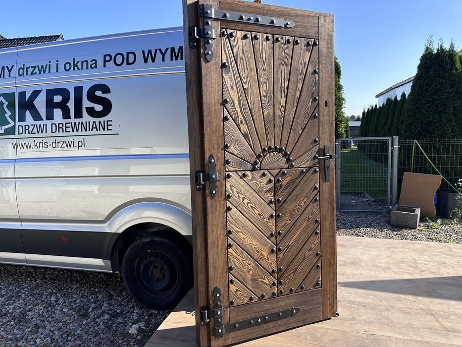 Drzwi zewnętrzne drewniane OD RĘKI GÓRALSKIE Cała Polska Na Wymiar