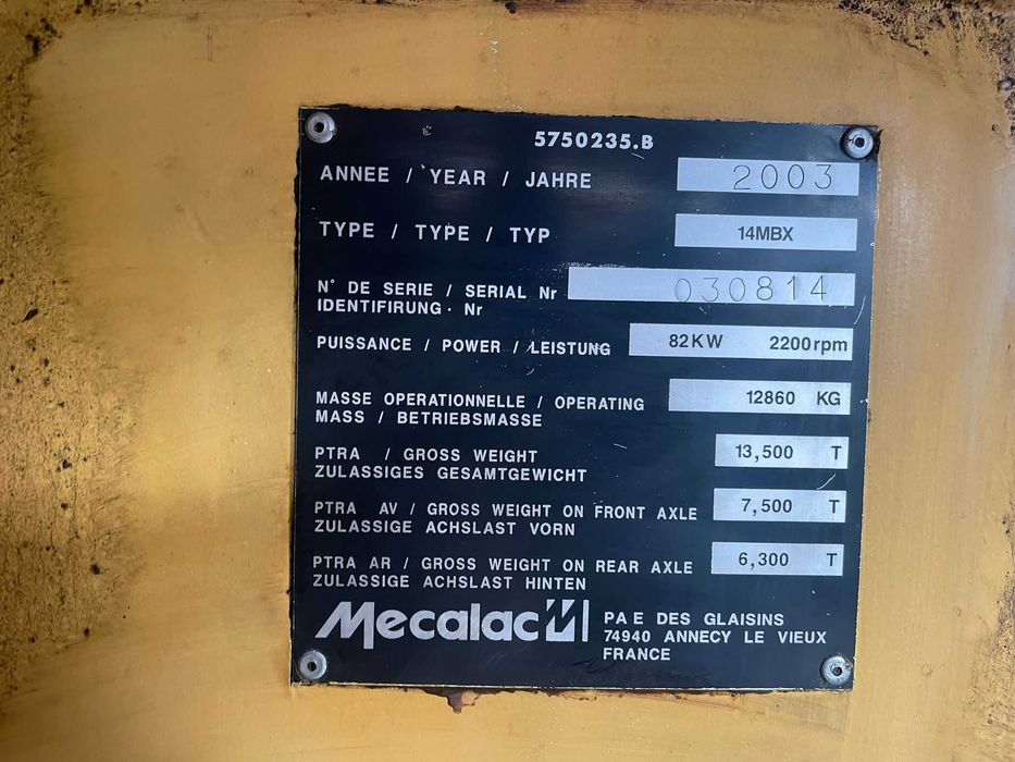 Mecalac 14 MBX   Uszkodzony