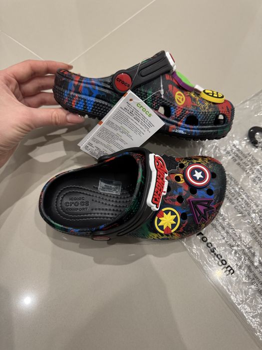 Дитячі сабо Crocs C12 19,0 см CLASSIC MARVEL AVENGERS крокси 29-30 р