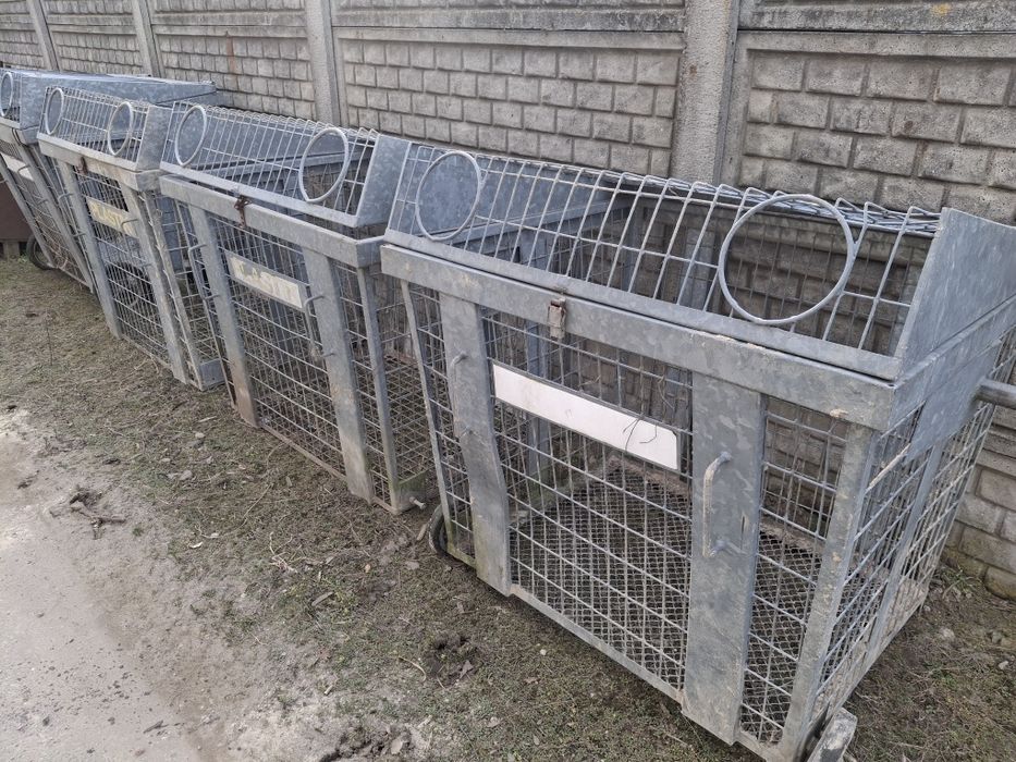 Pojemnik,kosz ocynkowany na kółkach krotoszyn
