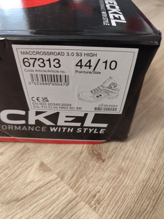 Buty robocze heckel maccrossroad s3 45 rozmiar.