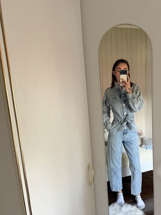 Джинсовий комбінезон mango