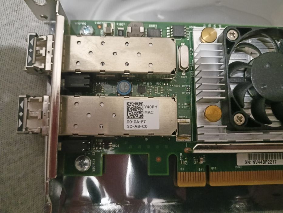 Karta sieciowa 10G SFP+ Broadcom 57810s (0Y40PH) plus 2x GBIC Intel