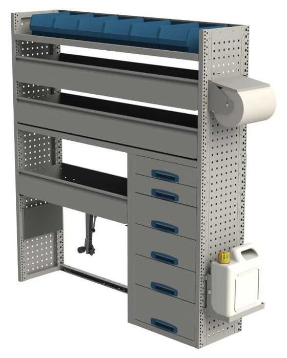 HIT Szafka warsztatowa na ścianę grodziową do busa!