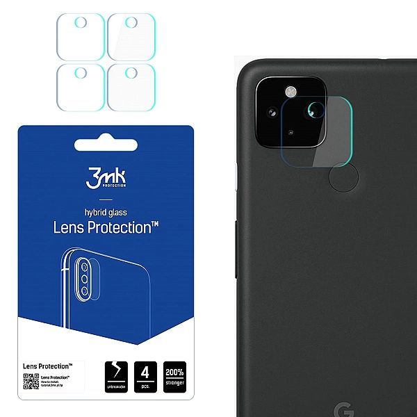 Szkło na aparat 3mk Lens Protection™ hybrydowe na Google Pixel 4a