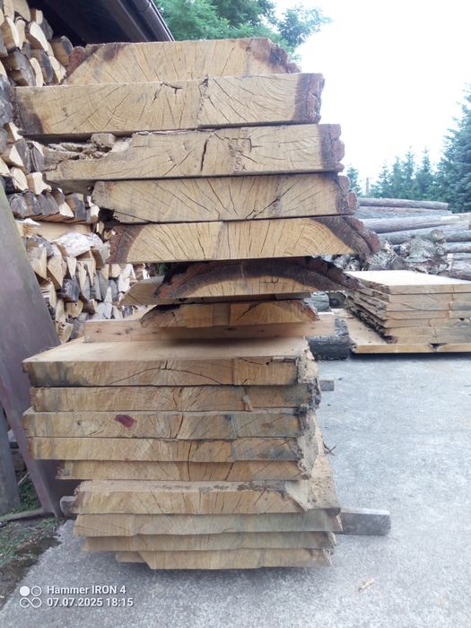 Deski dębowe  blaty na stoły i ławki schody itd