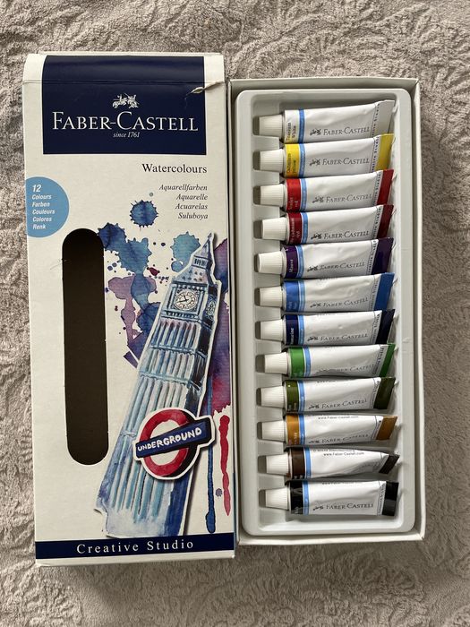 Farby akwarelowe Faber Castel 12 szt