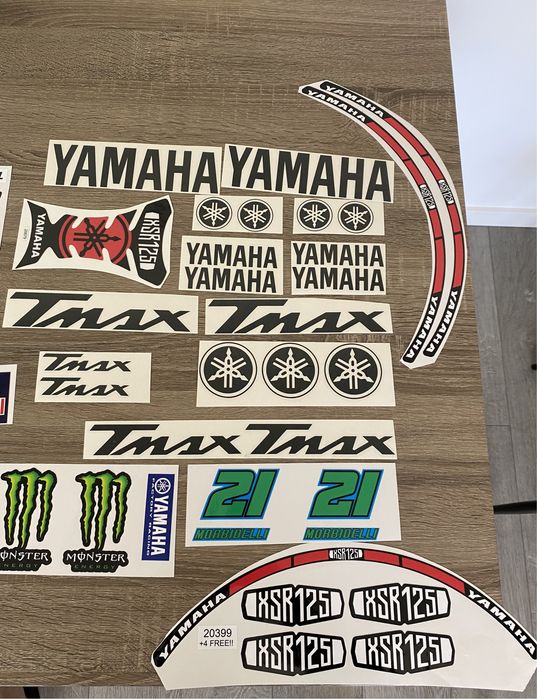 Autocolantes Yamaha, Red Bull, Repsol, Monster…