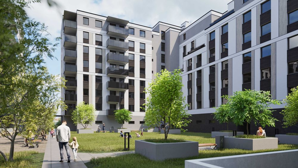 narożne 3 pok. - 54,94 m2 - oddanie III kw. 2026 r. ul. Zamojska