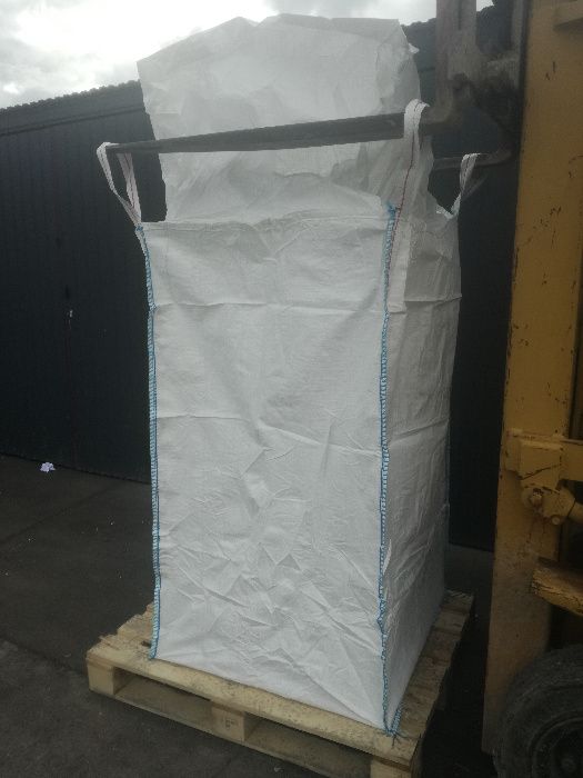 Worki Big Bag Uzywane rozmiar 90/90/160cm Fartuch i Lej Zsypowy Białe