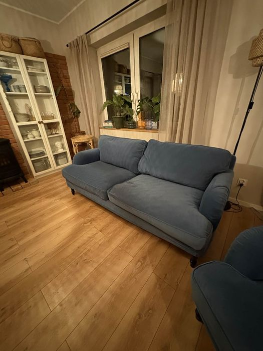 Sofa Ikea stocksund fotel, zestaw do salonu kanapa