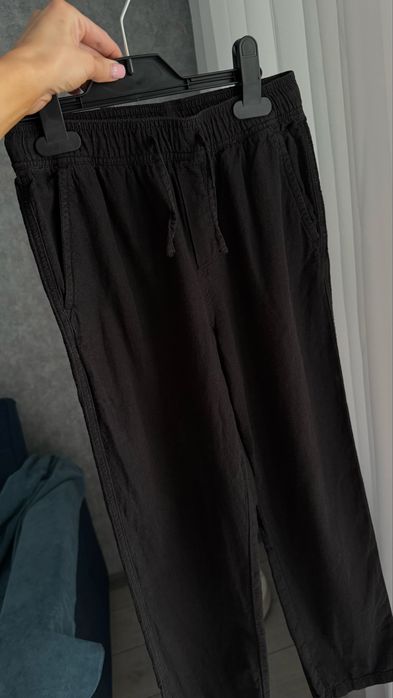 H&m штаны льняные 134 на мальчика