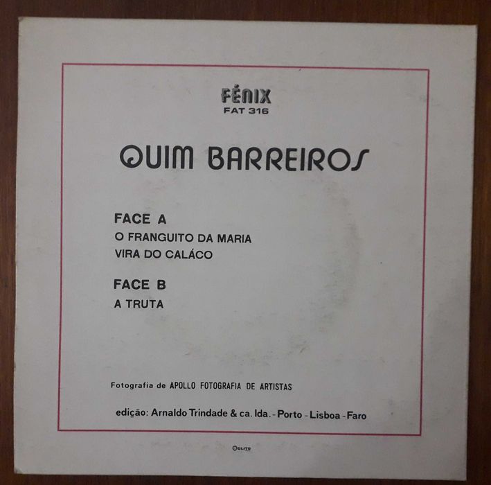 Quim Barreiros single em vinil