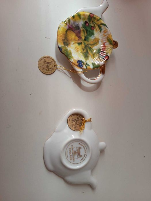 Английский фарфор Staffordshire. Декор, лимонницы, подставки для пакетиков чая 2шт