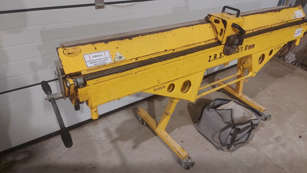 Giętarka Zaginarka Wyginarka Krawedziarka  Nóż Krążkowy Transport