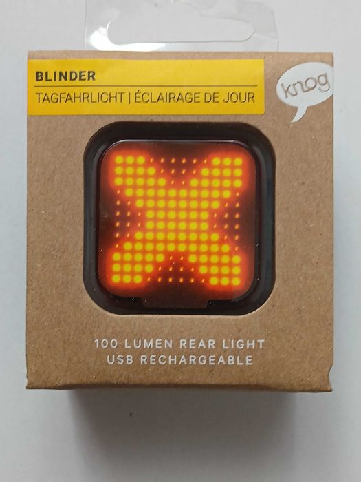 Zestaw lampek KNOG Blinder Square przód i Knog Blinder X tył*orG*nowe