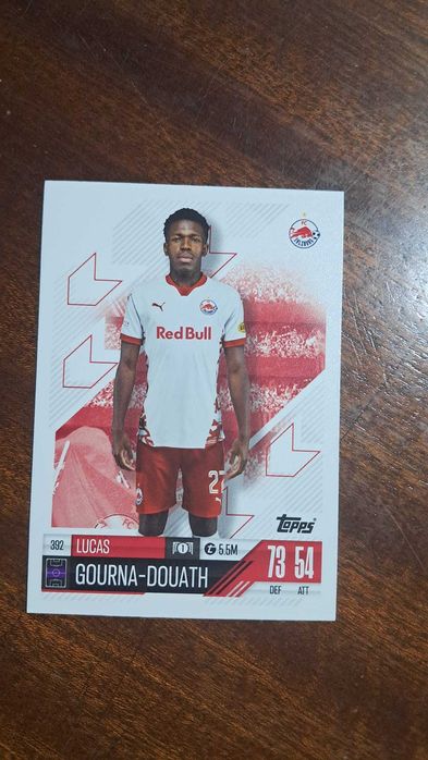 Cartas da coleção Match Attax da Topps 2024/2025 Lucas Gourna-Douath
