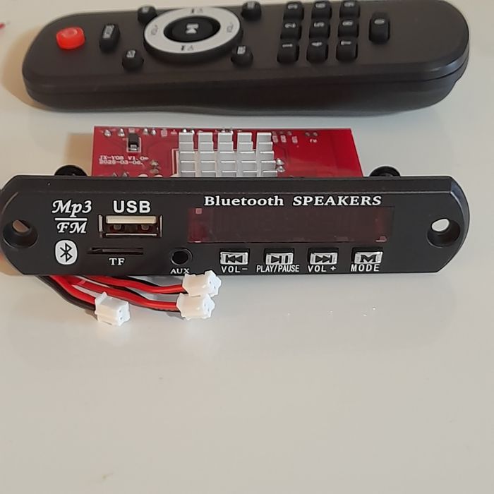 Bluetooth 5.0 мр3 модуль, декодер усилитель 2*60W. USB модуль FM AUX + пульт