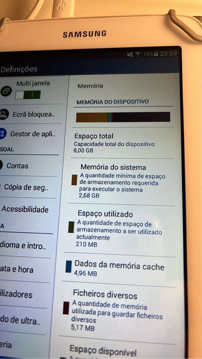 Tablet samsung galaxy