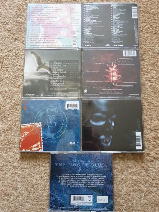 CD  Papa Roach,Bravo hits,Techno trance, Marilyn Manson, Dire Straits, Moody Blues, Meschalina
