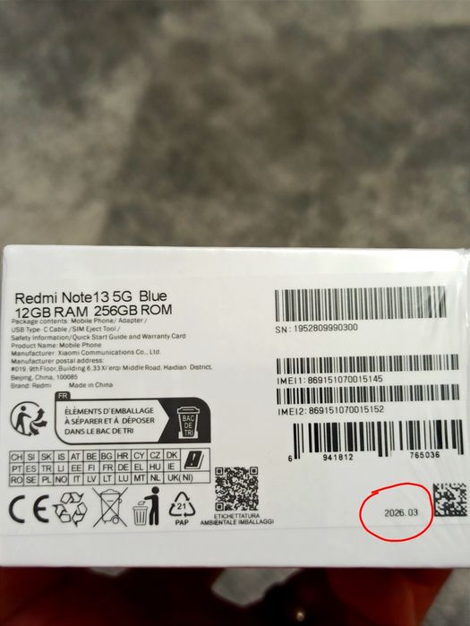 New! Глобальний Redmi Note 13 5g blue, 12+4 gb RAM, 256 gb ROM: 7 800 ...