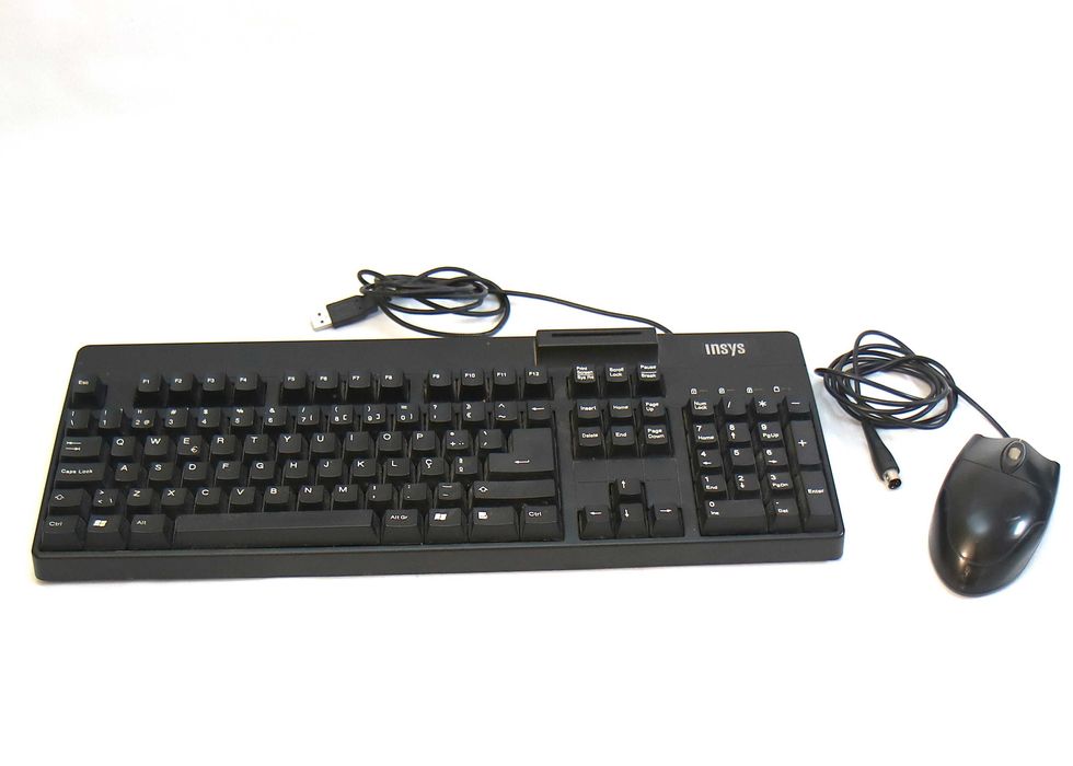 Teclado Insys e rato 3D Ball Mouse