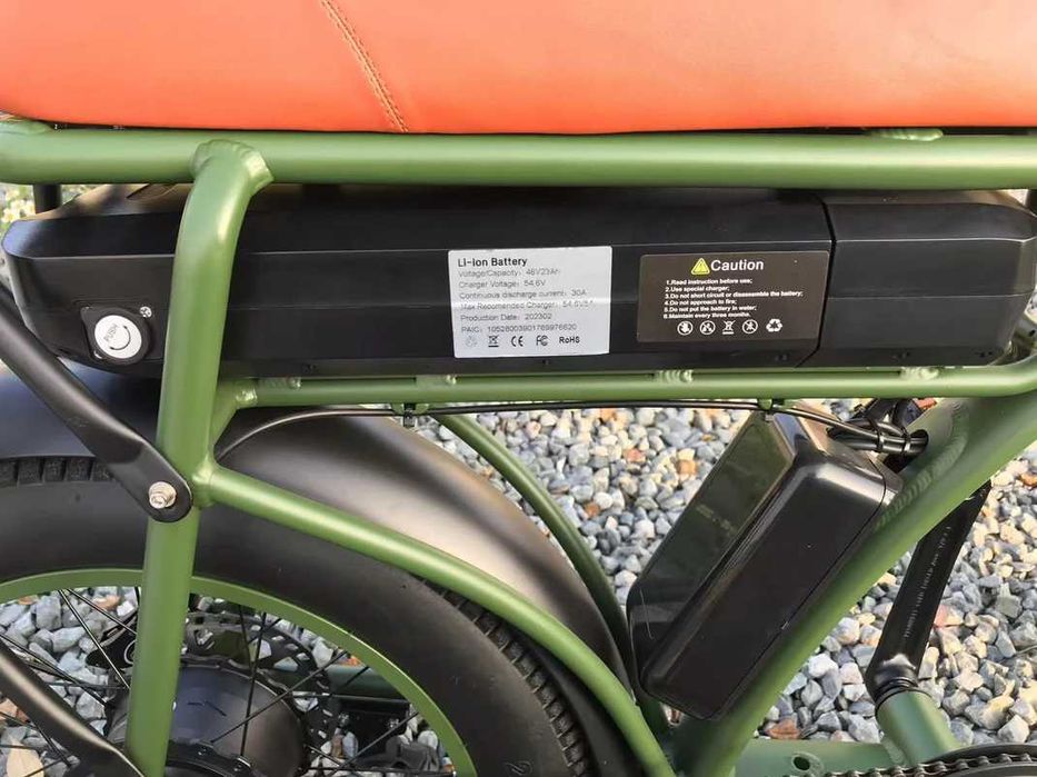 Bicicleta eletrica 1000 / 2000w 48v dois lugares travões disco