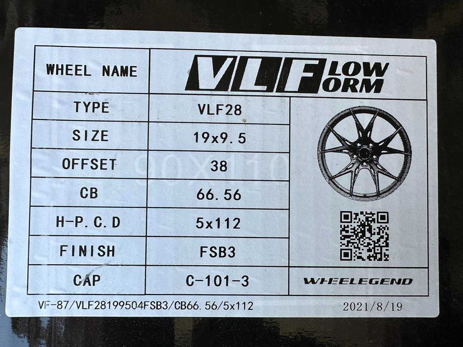 Felgi 19cali Audi A4 BMW G30 Ford Mercedes Seat Skoda Vw 5x112 nr908H