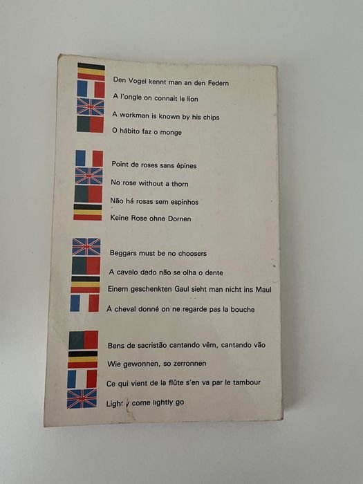 Pequeno Dicionário de Provérbios- Alemão, Francês, Inglês, Português
