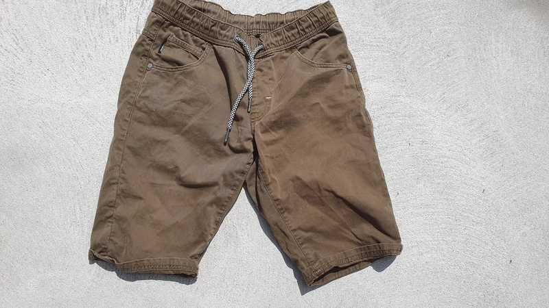 Tabaczkowe spodenki regular Fit Croop 30