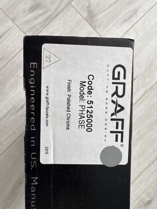 Bidetka srebrna graff phase bateria