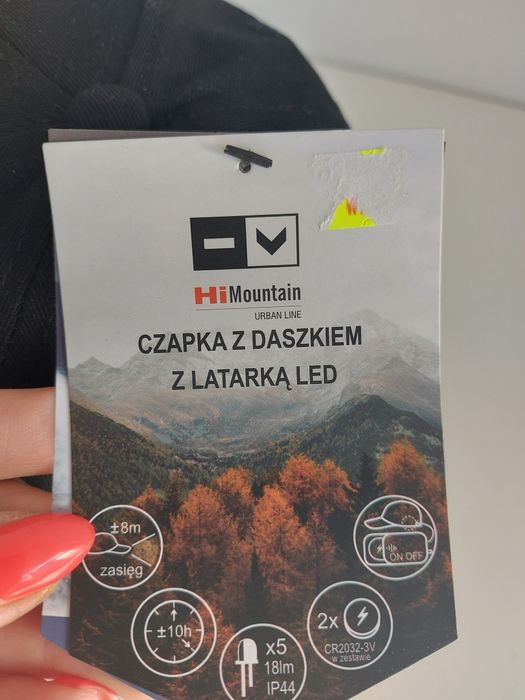 Czapka z daszkiem z latarką Led Hi Mountain