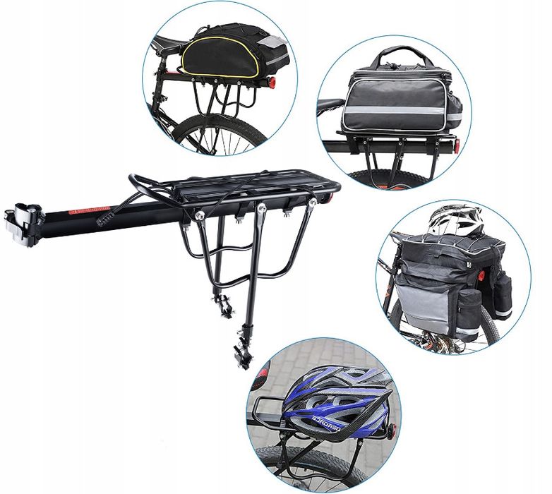 Bagażnik rowerowy tylny wytrzymały na rower 50 KG