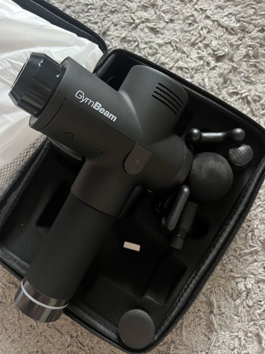 НОВИЙ Перкусійний пістолет GymBeam Massage Gun VI Black