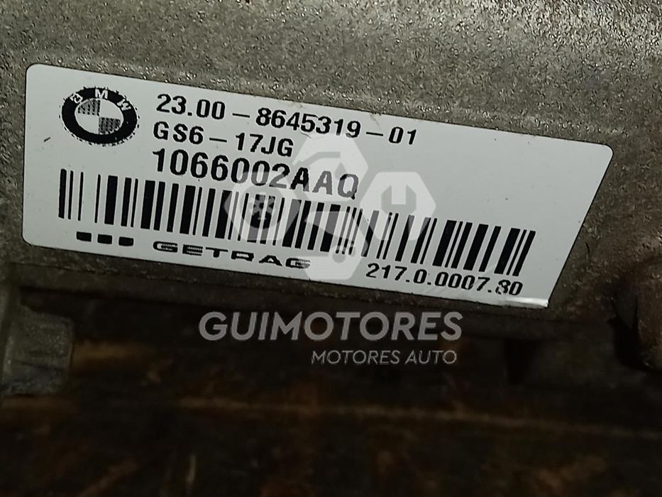 CAIXA VELOCIDADES BMW 116D 1.5D 116CV, REF: 23.008645319-01 / GS6-17JG