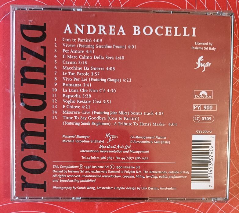 CD. -  Andrea Bocelli428057447986647041