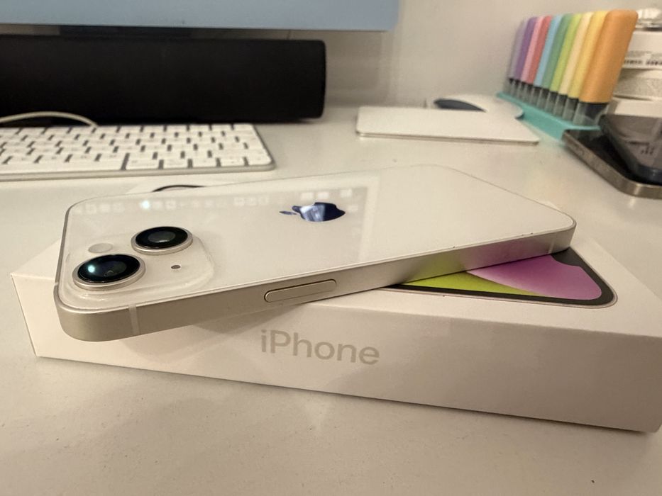 Bateria 100%  iPhone 14 128gb Starlight Stan Idealny