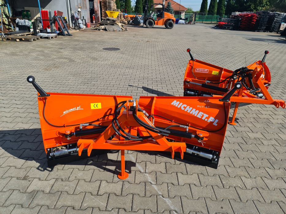 Pług do śniegu sterowny hydraulicznie, amortyzacja lemiesza, LED TUZ
