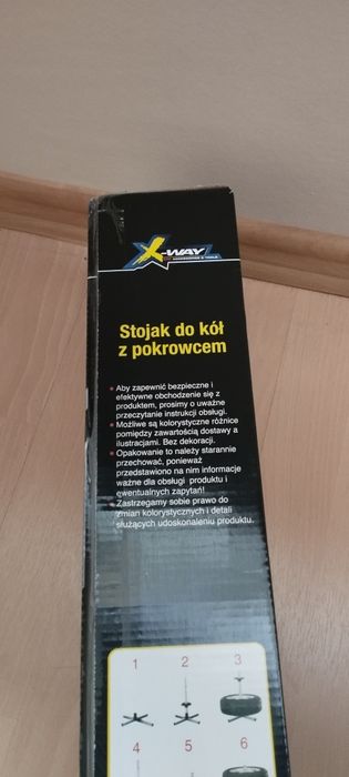 Stojak do kół z pokrowcem