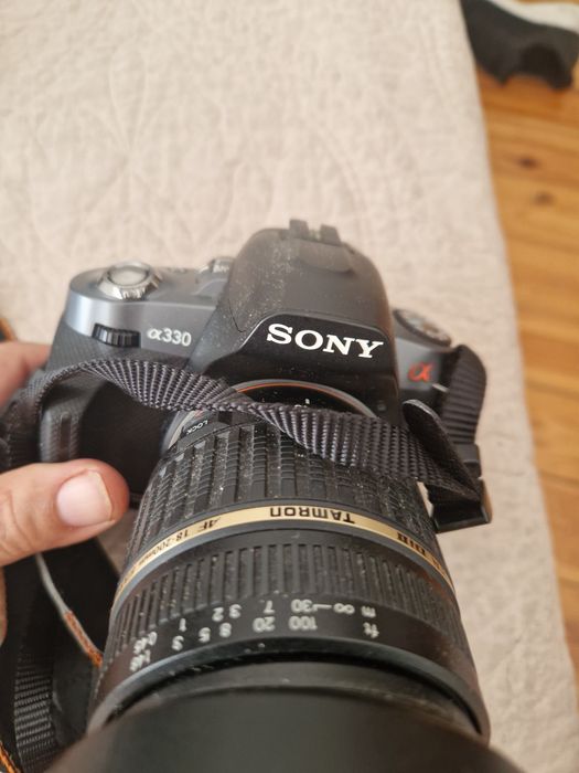 Sony Alpha α330  DSLR + lente Tamron 18-200mm f/3.5-6.3 Di II.
