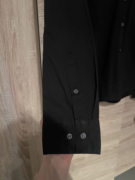 Czarna damska koszula H&M M/38 na codzień, imprezę, pracy