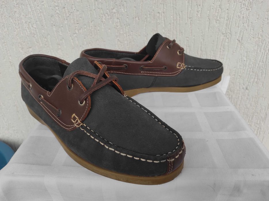 Туфли,топсайдери кожанние Hand made р.44