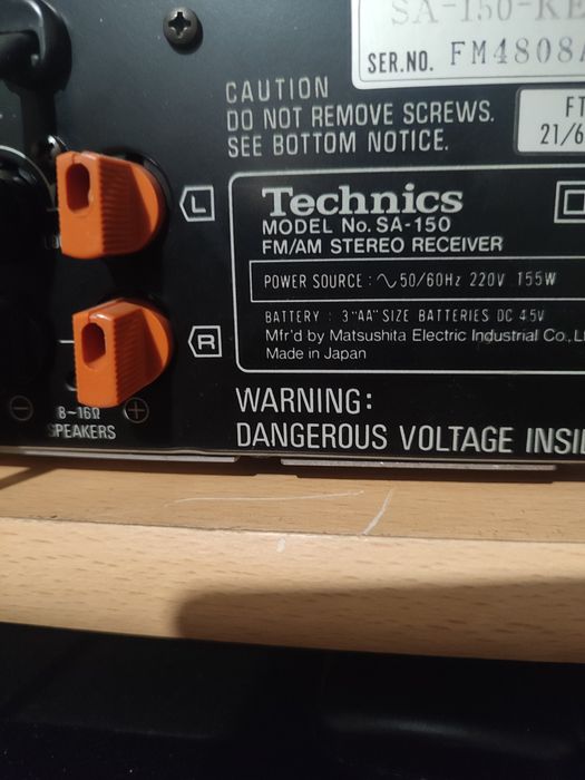 Стерео ресивер technics SA-150.